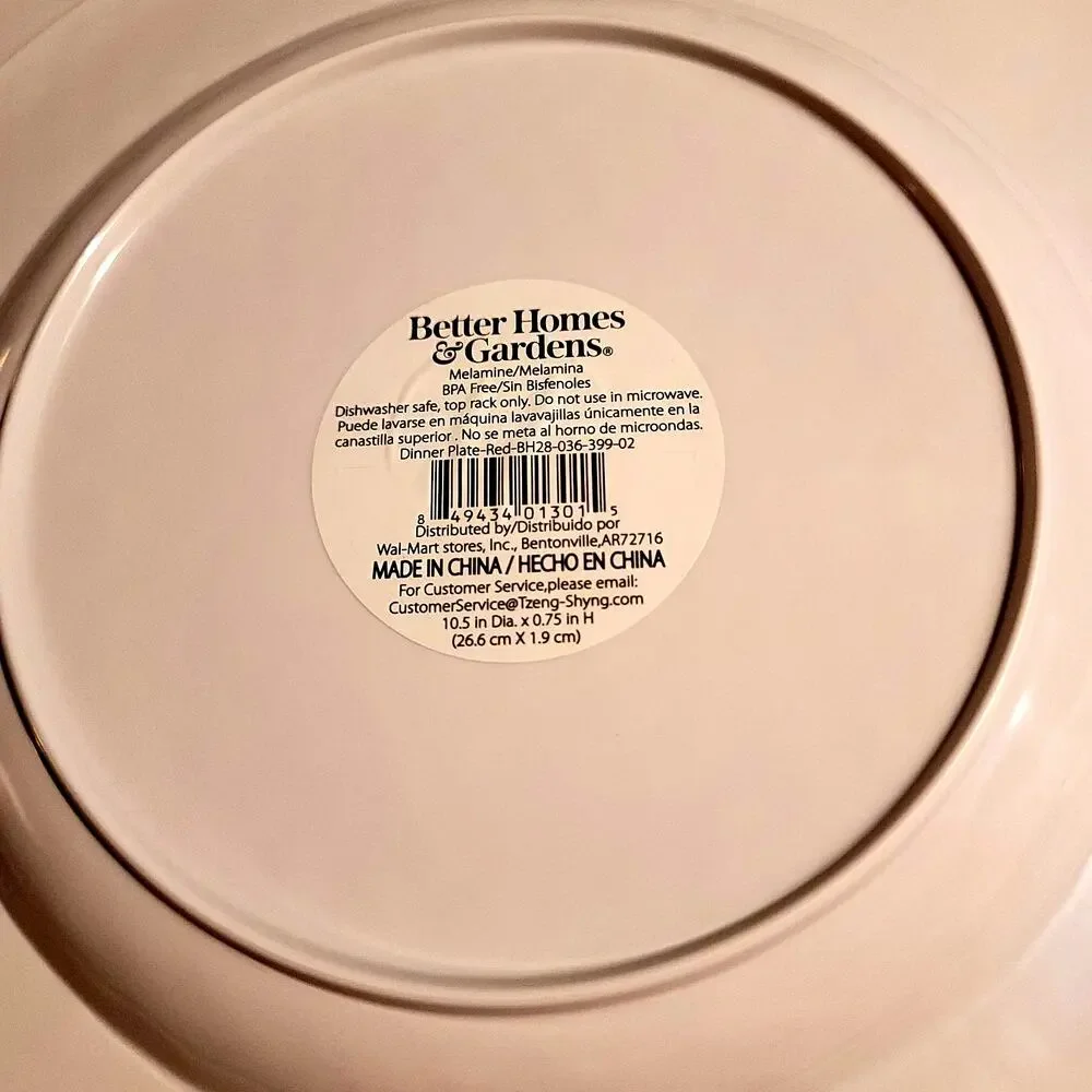 Melamine 8 Dinner Plates Boho Medallion Better Homes and Gardens BPA Free
